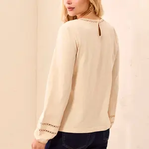 Tribal Cinna LS Crew Neck