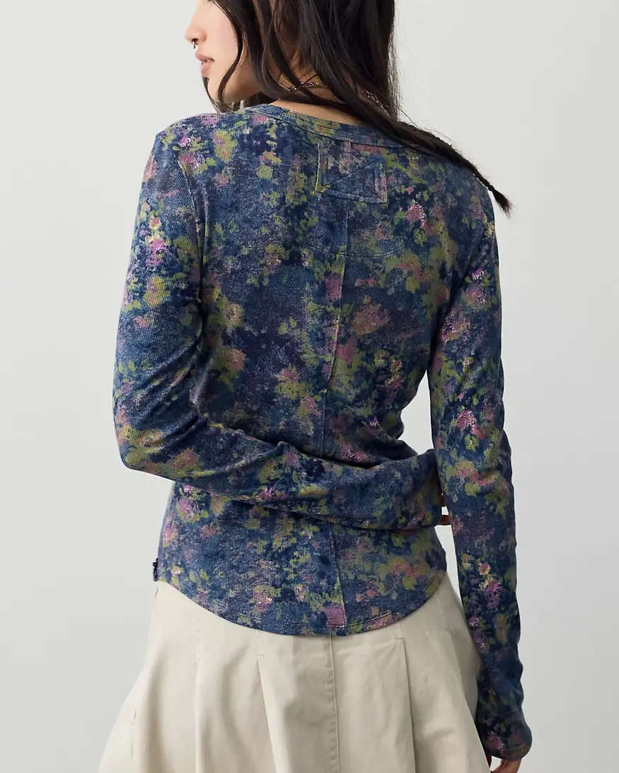 Free People Jamie Printed Henley