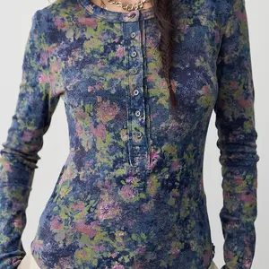 Free People Jamie Printed Henley