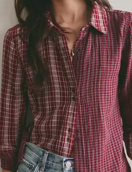 Free People Benny Slim Plaid