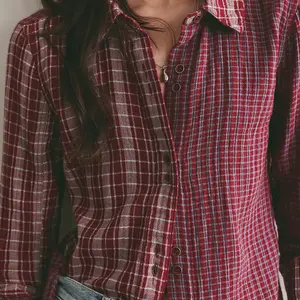 Free People Benny Slim Plaid