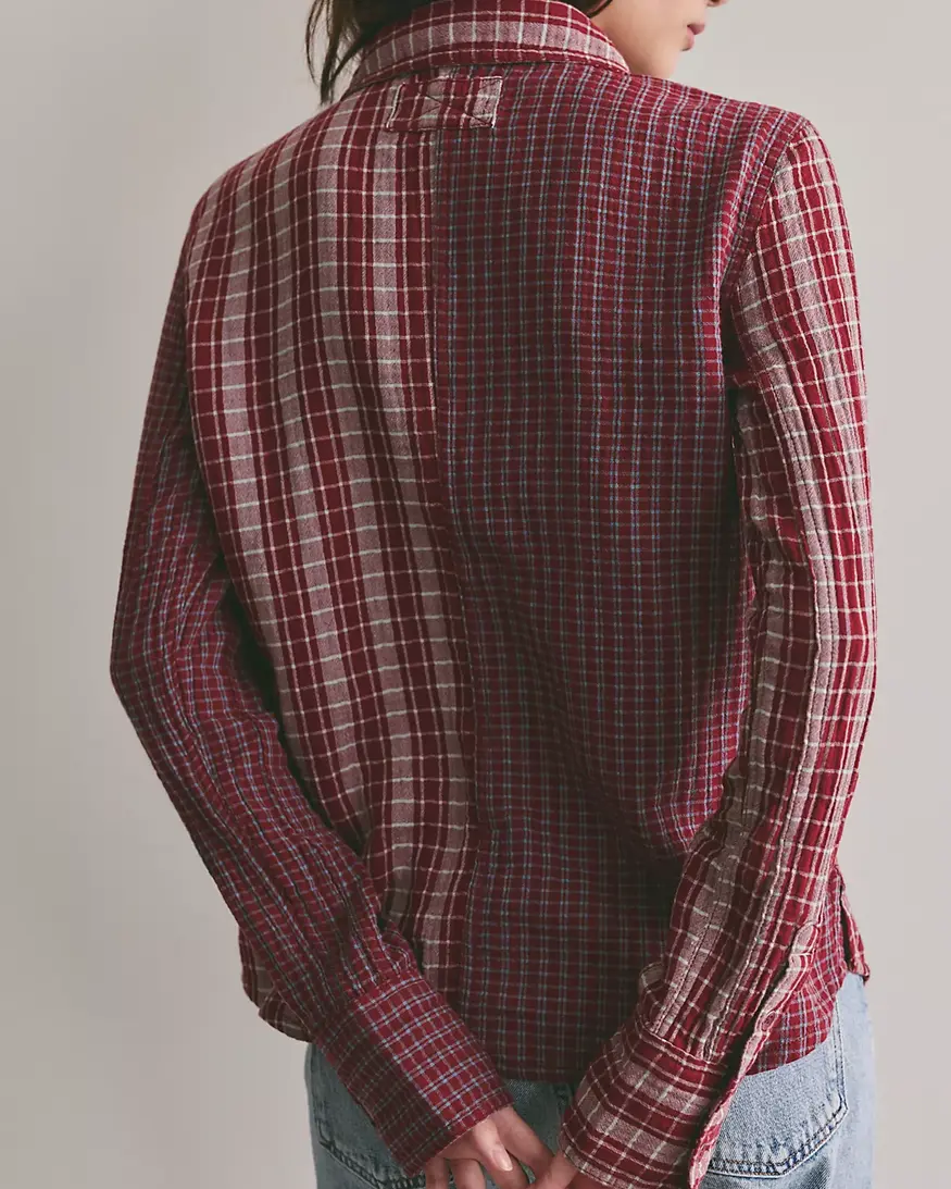 Free People Benny Slim Plaid