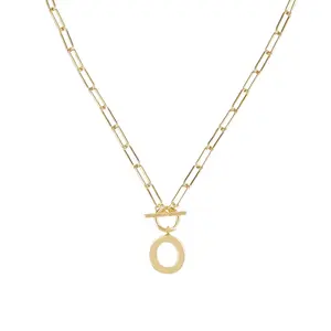 Natalie Wood Designs Toggle Initial Necklace