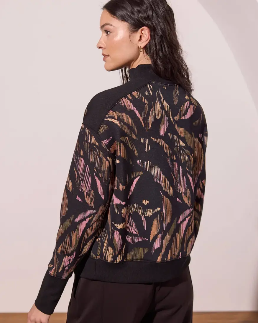 Tribal Chantana Printed Mock Neck