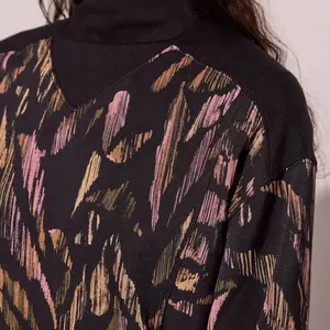 Tribal Chantana Printed Mock Neck