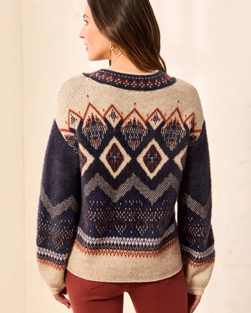 Tribal Cosmin Mock Neck Sweater