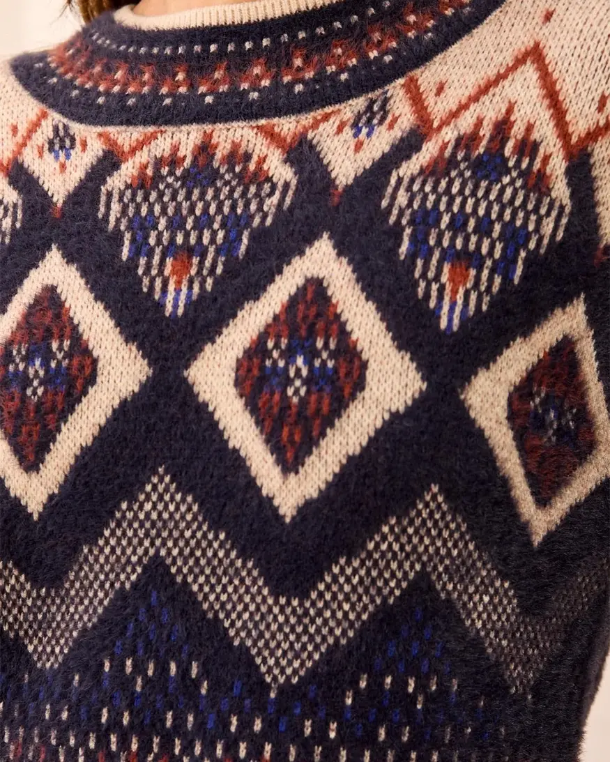 Tribal Cosmin Mock Neck Sweater