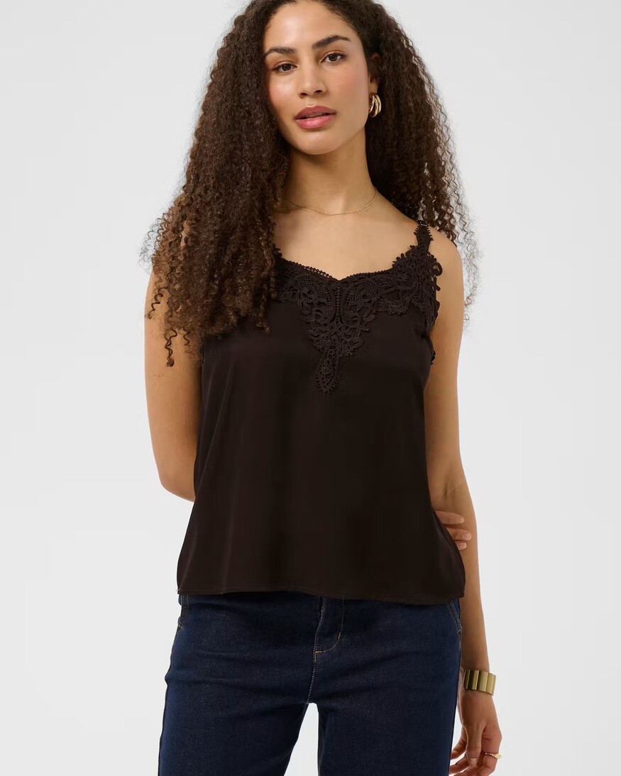 Cream Anna Cami Top