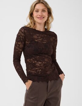 Cream Pitia Lace LS
