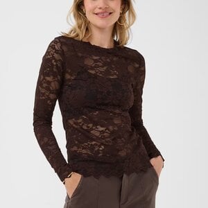 Cream Pitia Lace LS