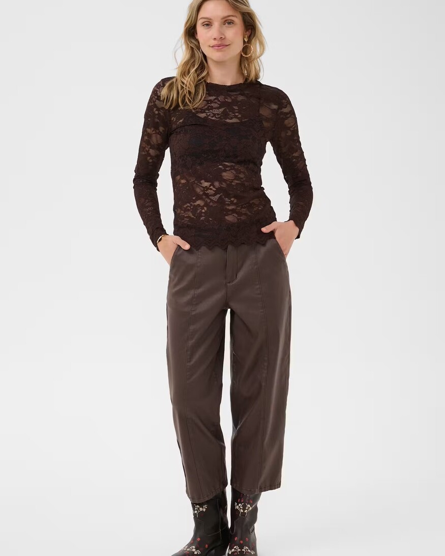 Cream Pitia Lace LS