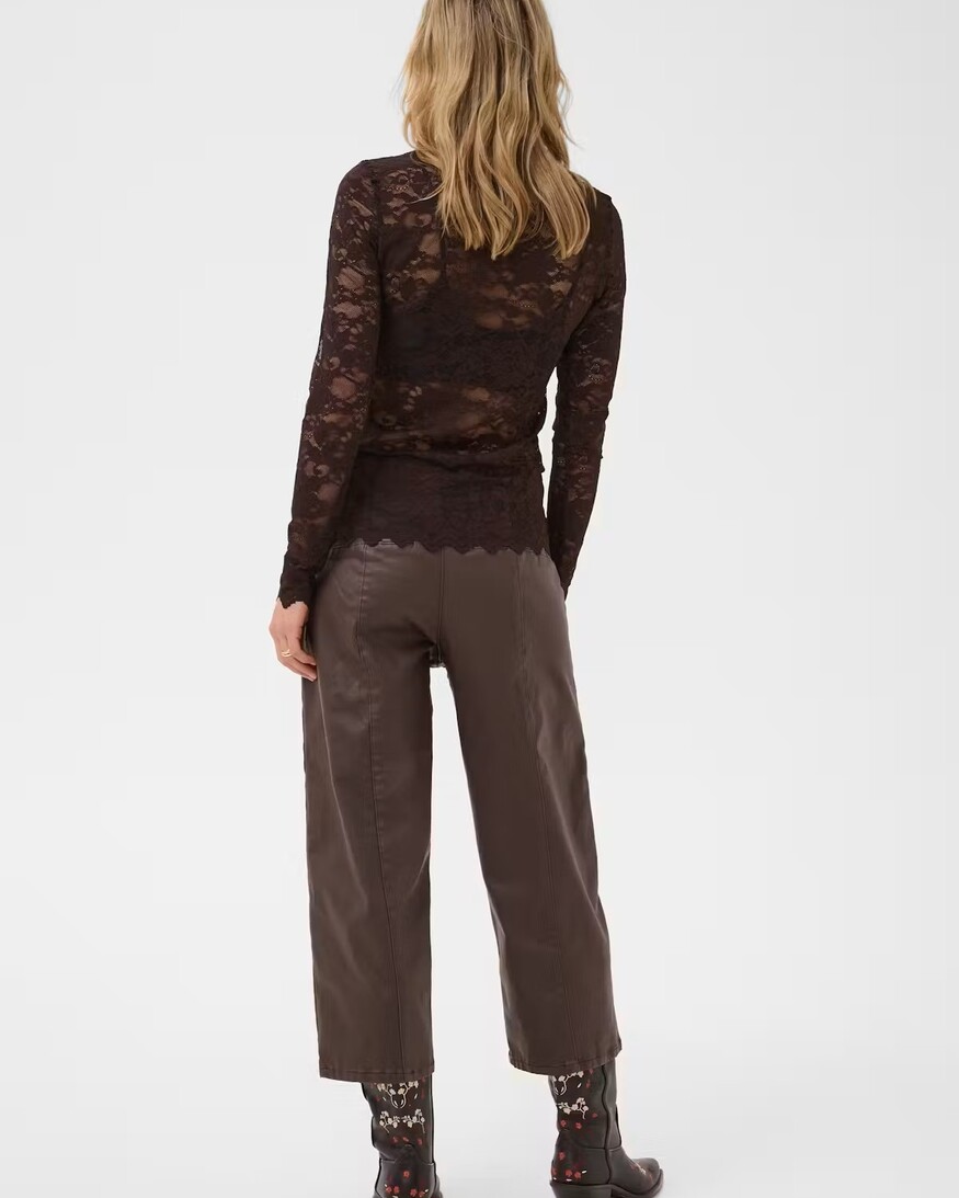 Cream Pitia Lace LS