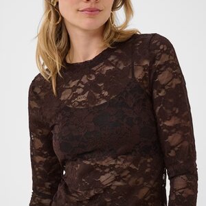 Cream Pitia Lace LS