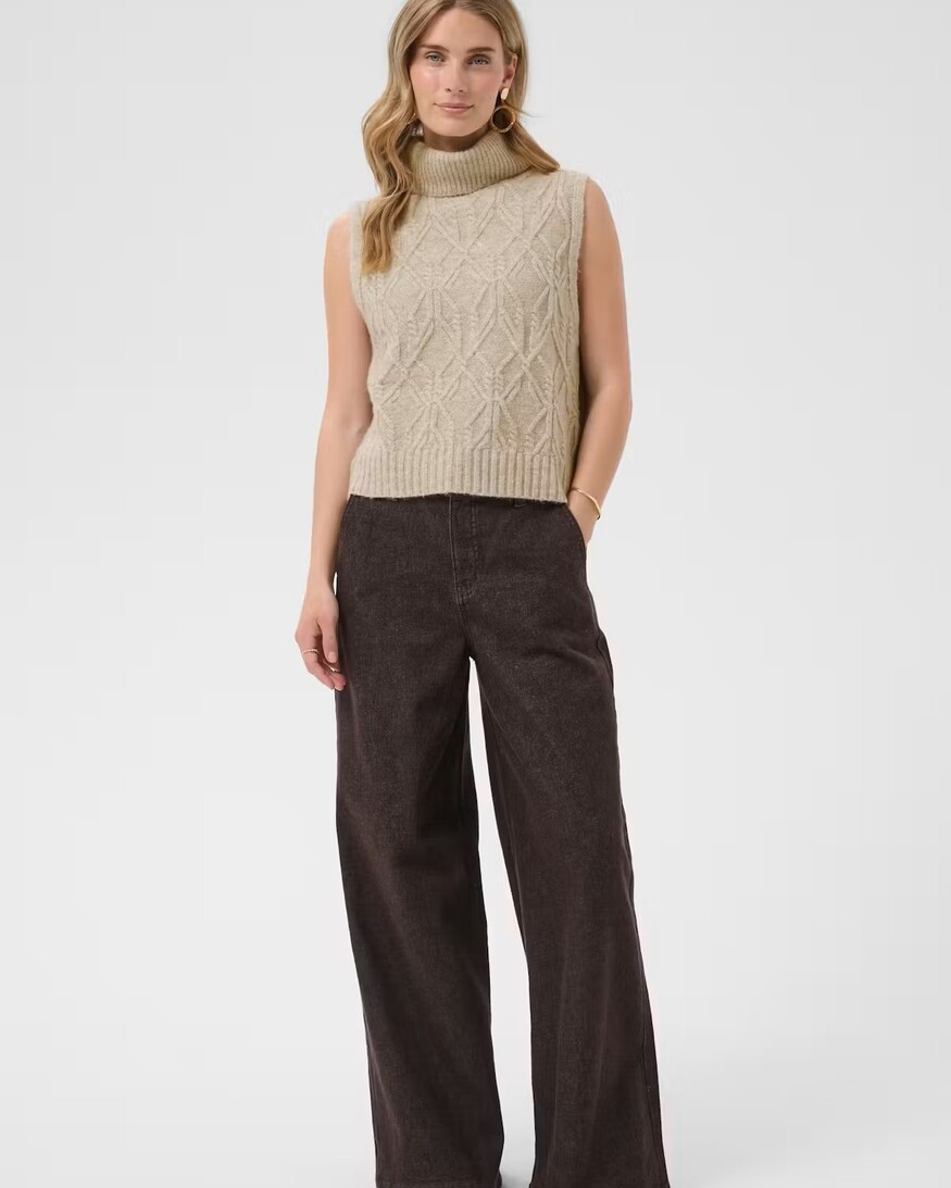 Cream Elsie Knit Slipover