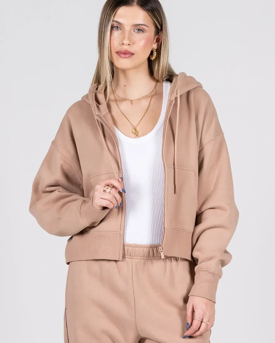 Cest Moi Cotton Zip Hoody