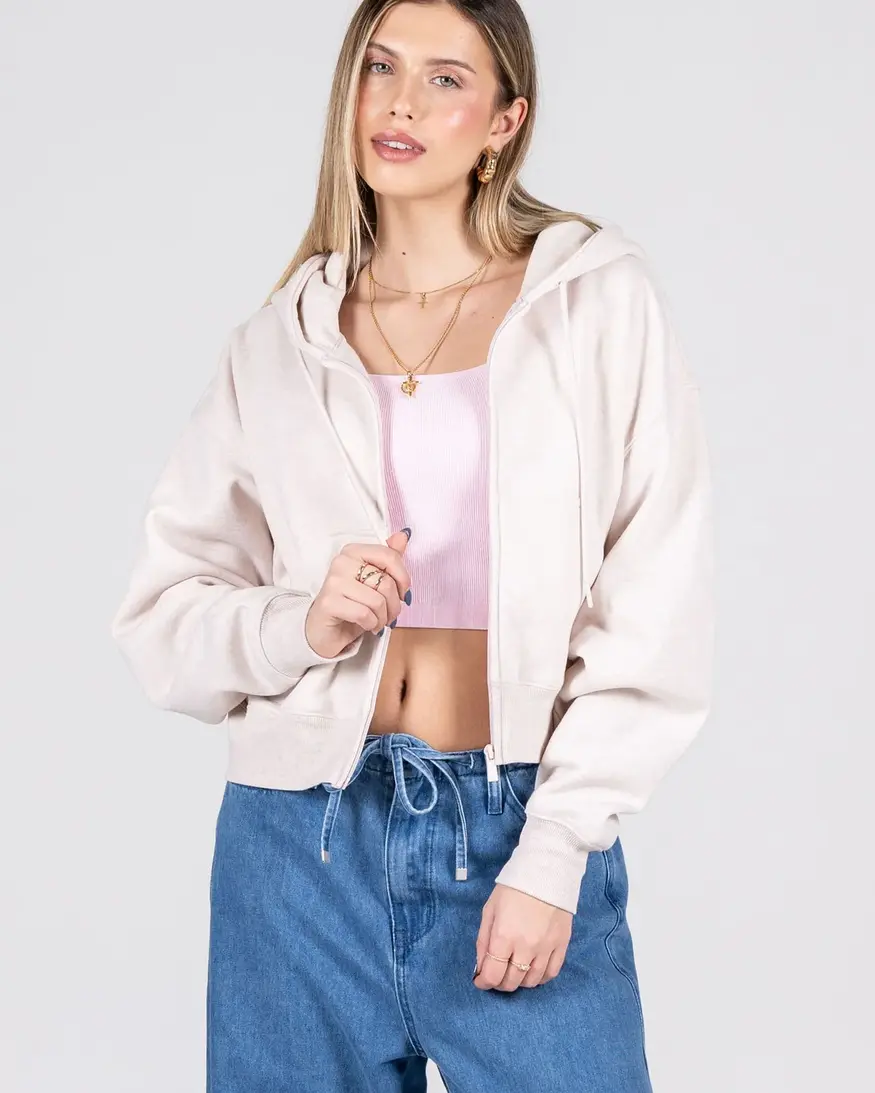 Cest Moi Cotton Zip Hoody