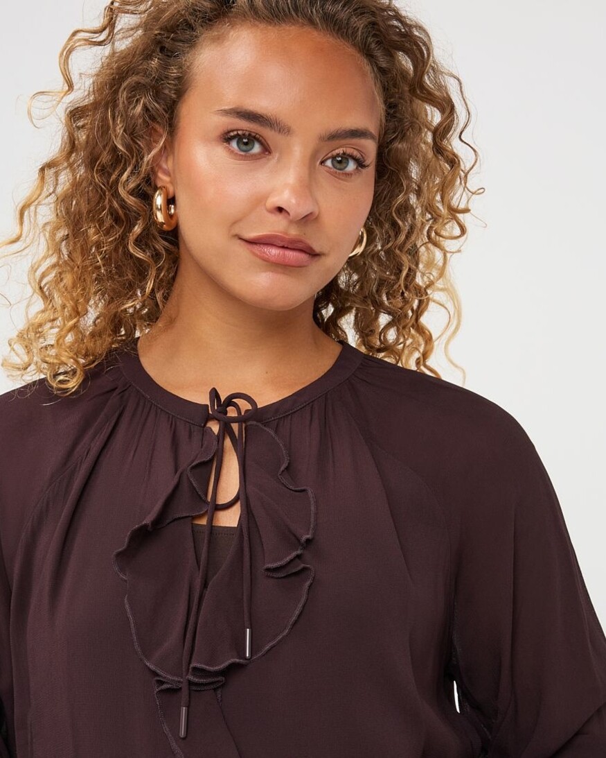 Esqualo Kayce Ruffle Blouse