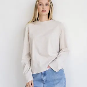 Brunette The Label Long Sleeve Boxy Tee