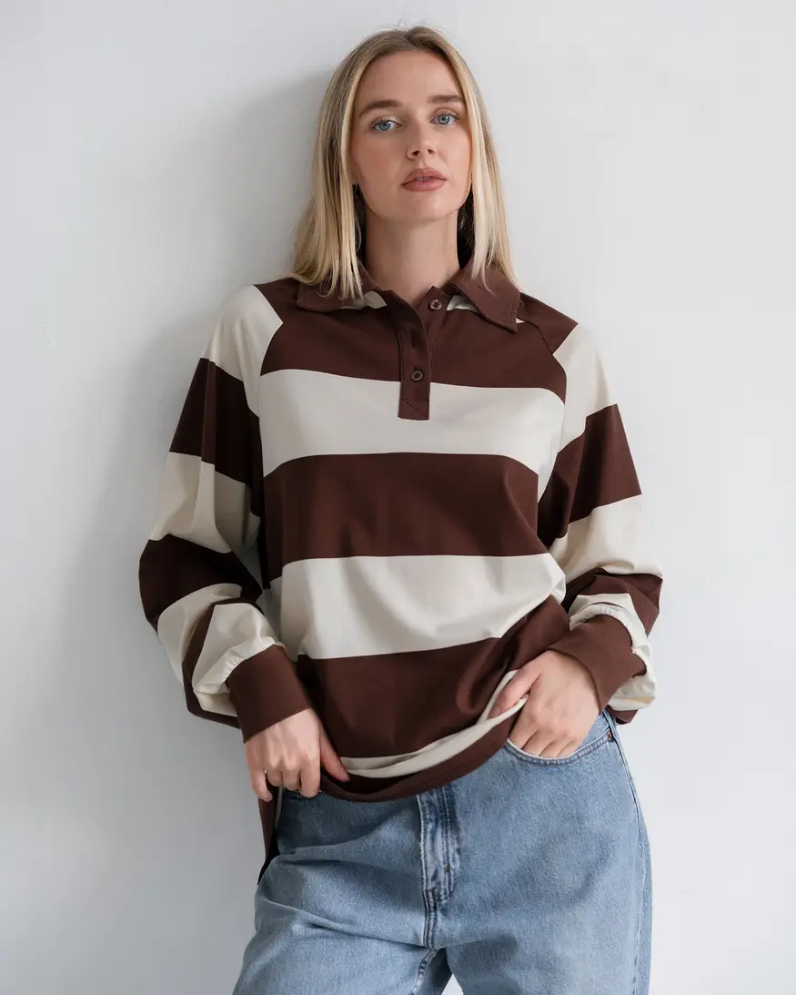 Brunette The Label Classic Rugby Polo