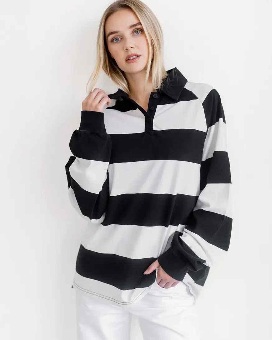 Brunette The Label Classic Rugby Polo