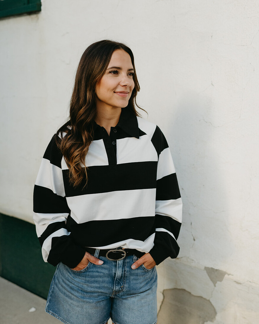 Brunette The Label Classic Rugby Polo