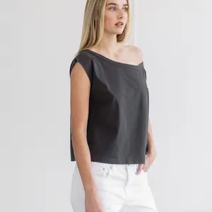 Brunette The Label Off The Shoulder Tee