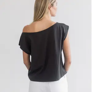 Brunette The Label Off The Shoulder Tee