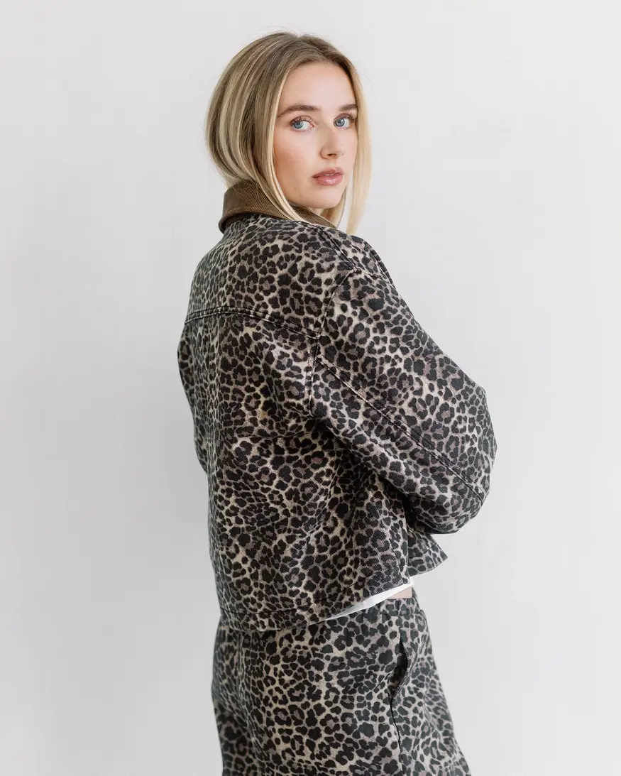 Brunette The Label Leopard Magali Jacket