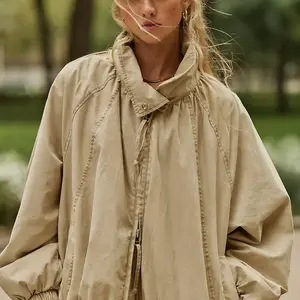 Free People Chelsea Funnel Neck Jacket