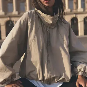 Free People Chelsea Funnel Neck Jacket
