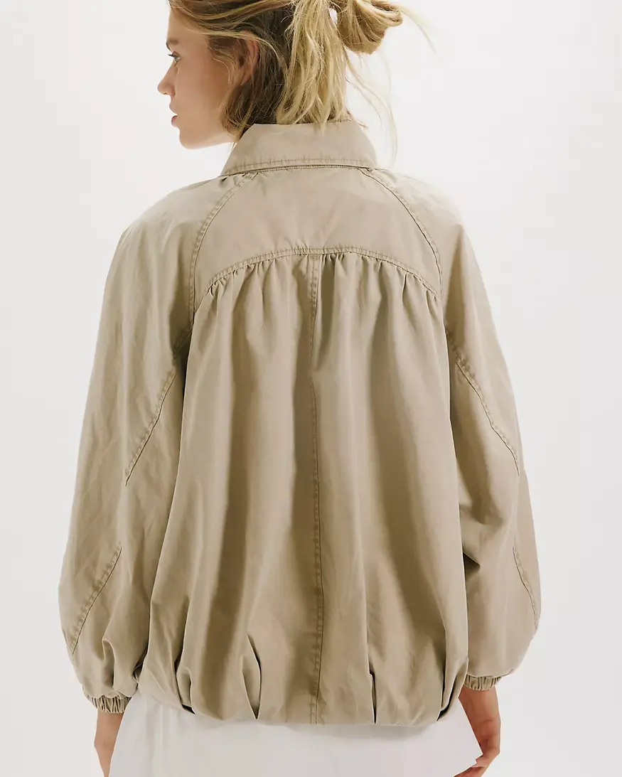 Free People Chelsea Funnel Neck Jacket