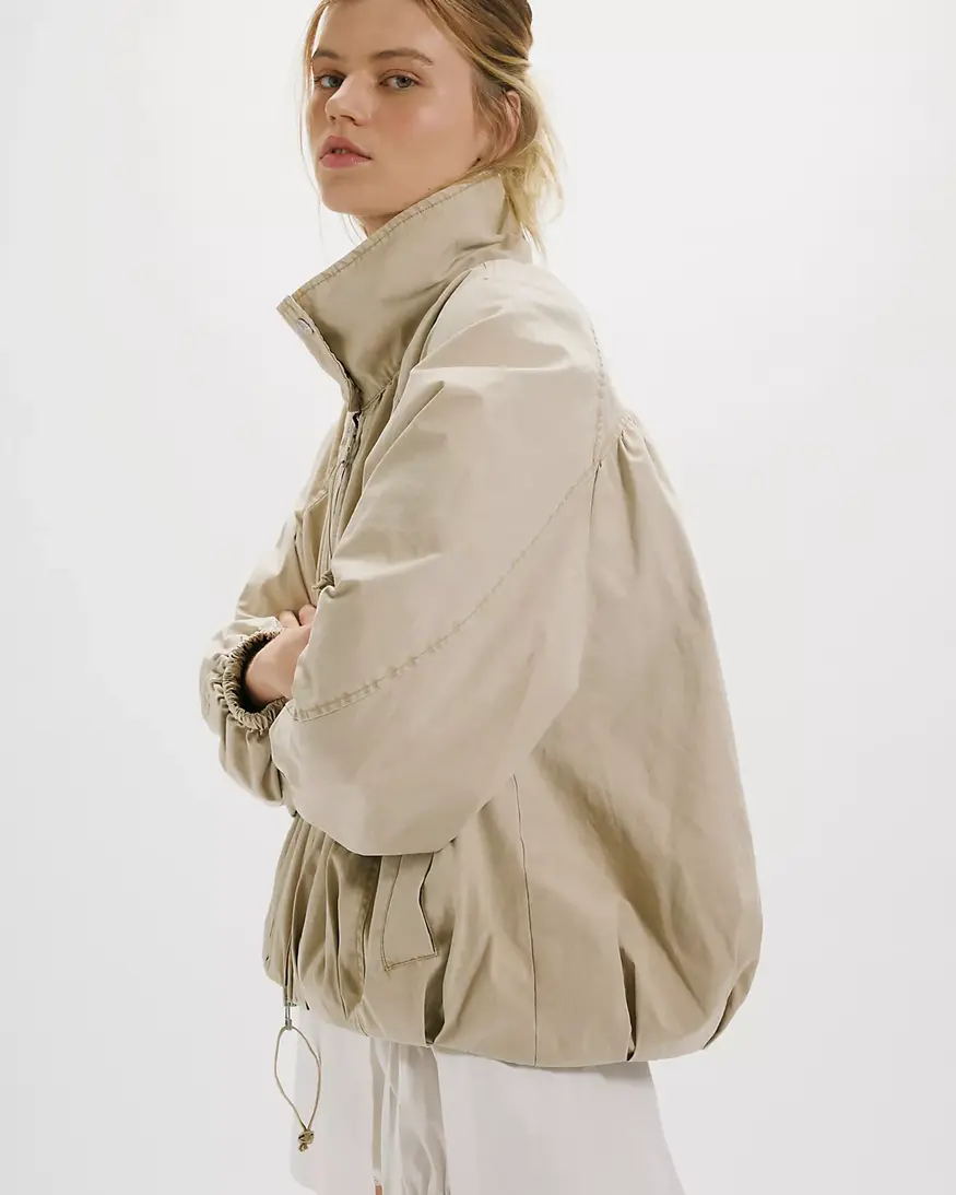 Free People Chelsea Funnel Neck Jacket