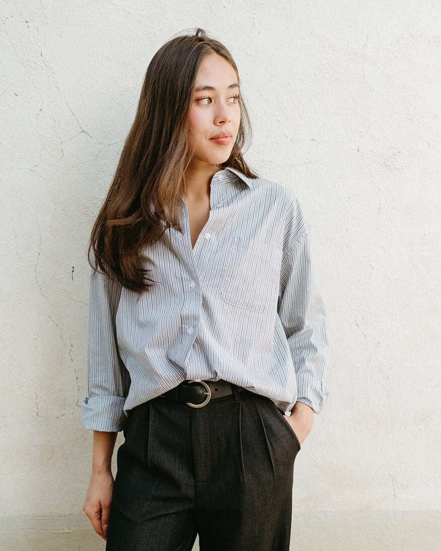 RD Style Padme Stripe Poplin Shirt