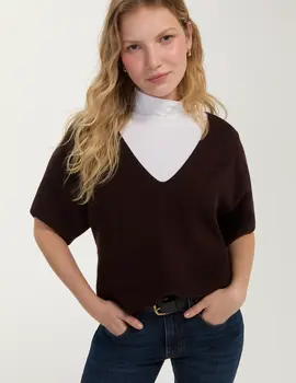 Liverpool SS V-Neck Dolman Sweater