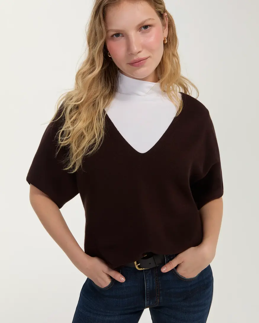 Liverpool SS V-Neck Dolman Sweater