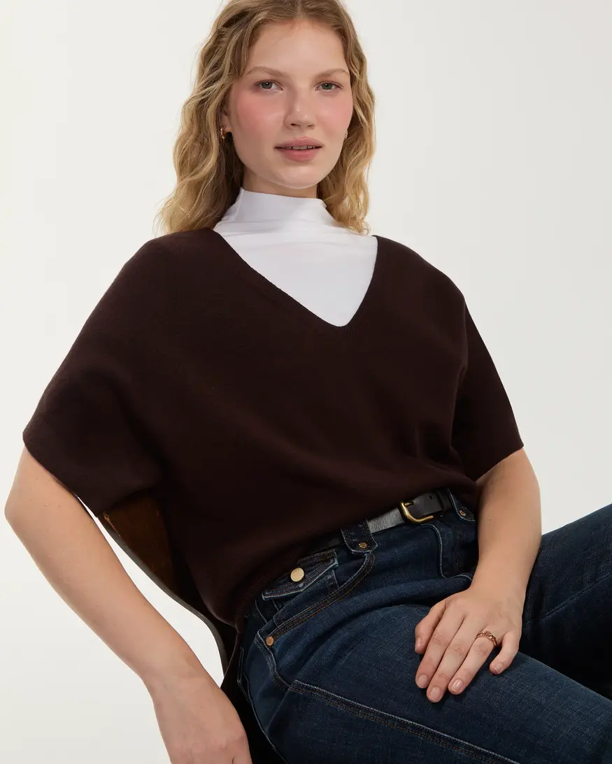 Liverpool SS V-Neck Dolman Sweater