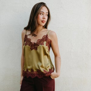 Lucy Paris Vanessa Satin Lace Cami