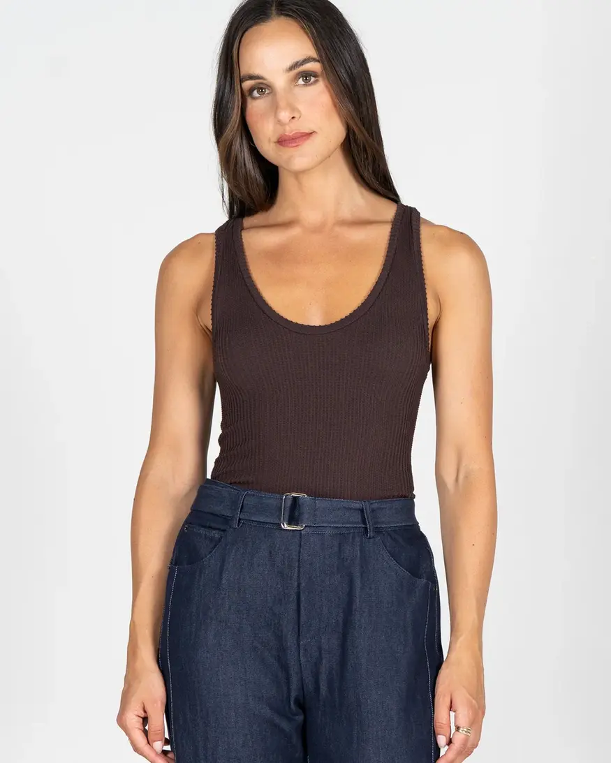 Cest Moi Seamless Textured Tank