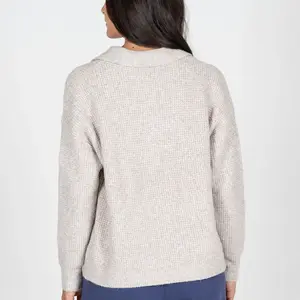 Cest Moi Waffle Knit Oversize Polo