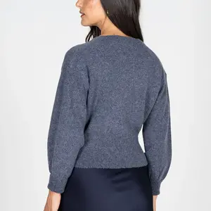 Cest Moi L/S Wrap Knit Sweater
