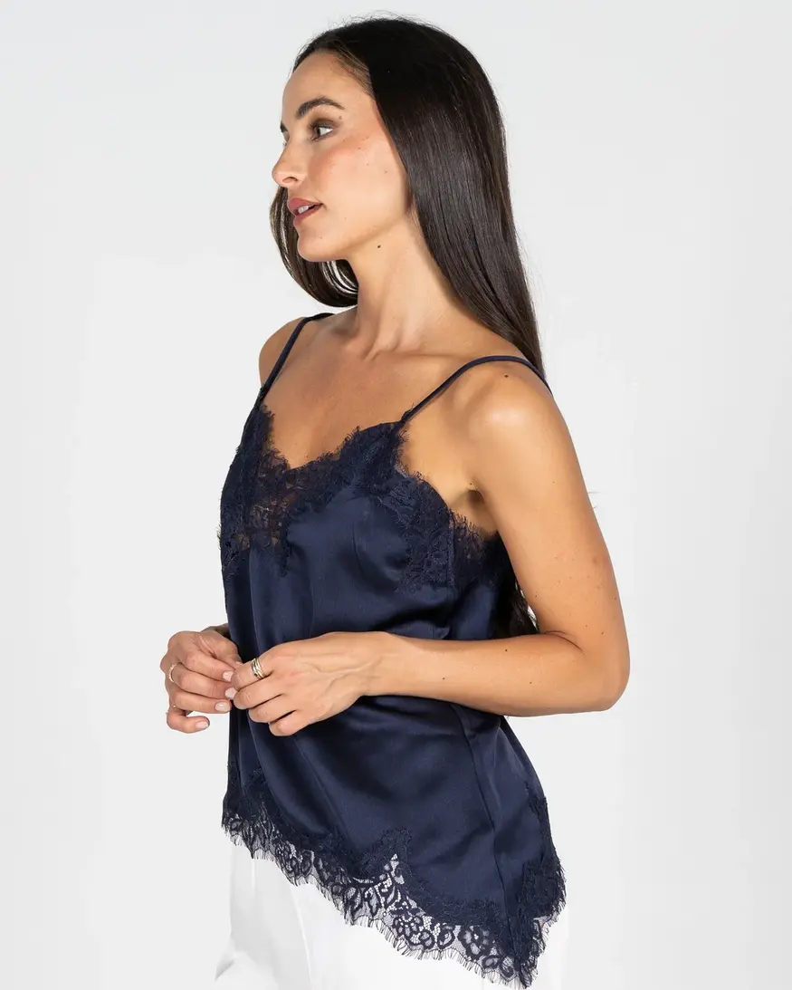 Cest Moi Satin Lace Cami
