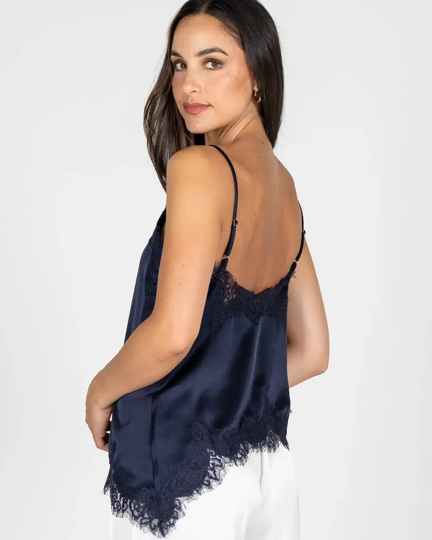 Cest Moi Satin Lace Cami