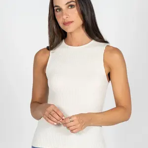 Cest Moi Seamless Textured Crew Tank