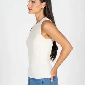 Cest Moi Seamless Textured Crew Tank