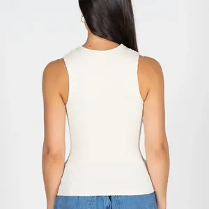 Cest Moi Seamless Textured Crew Tank