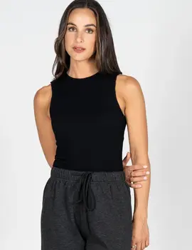 Cest Moi Seamless Textured Crew Tank