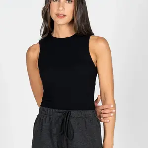 Cest Moi Seamless Textured Crew Tank