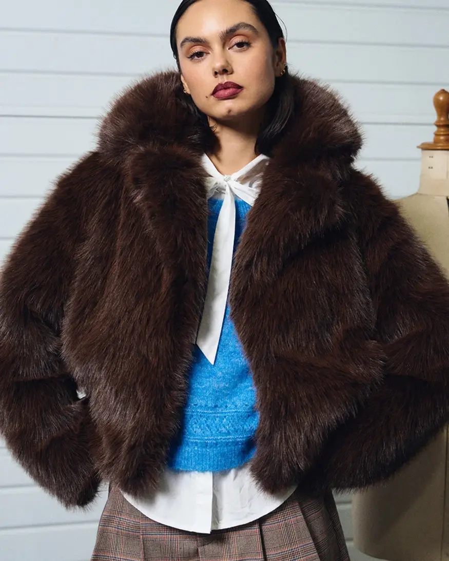 Molly Bracken Azura Faux Fur Jacket