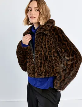 Molly Bracken Auriela Leopard FF Jacket
