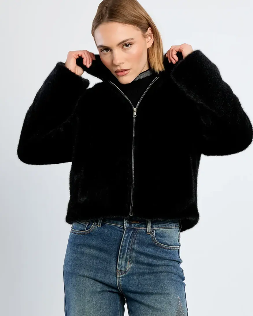 Molly Bracken Audrey Faux Fur Jacket
